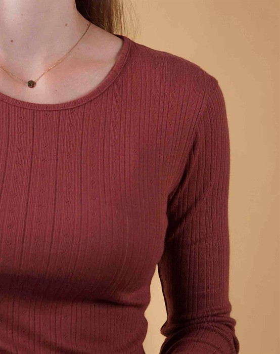 Pointelle Women's Langærmet Trøje